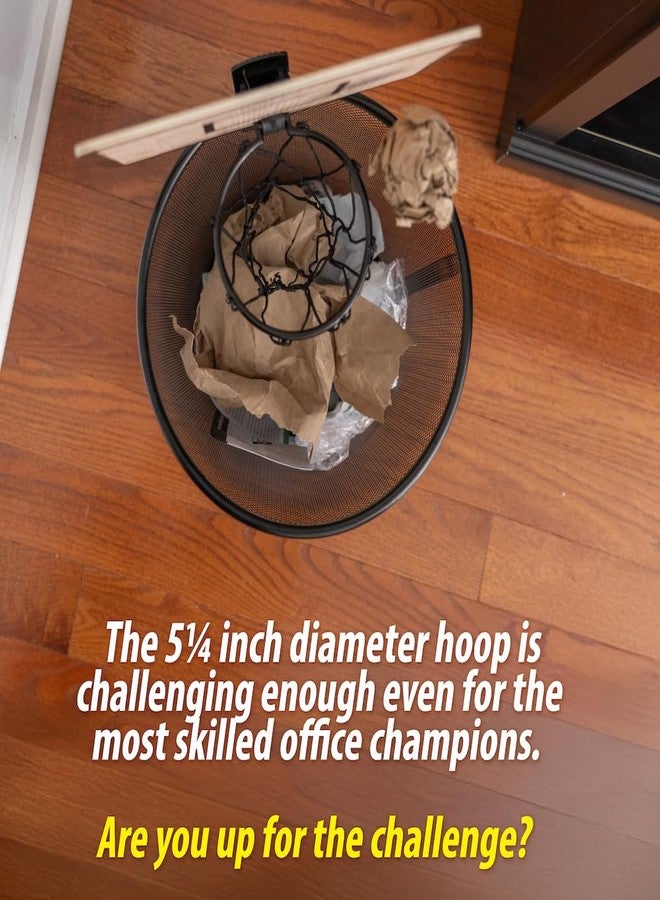 Twiddler Toys Basketball Trash Can Hoop - Mini Clip On Basketball Hoop with Backboard for Office and Bedroom Garbage Can - Fun Novelty Gag Gift - Image 5