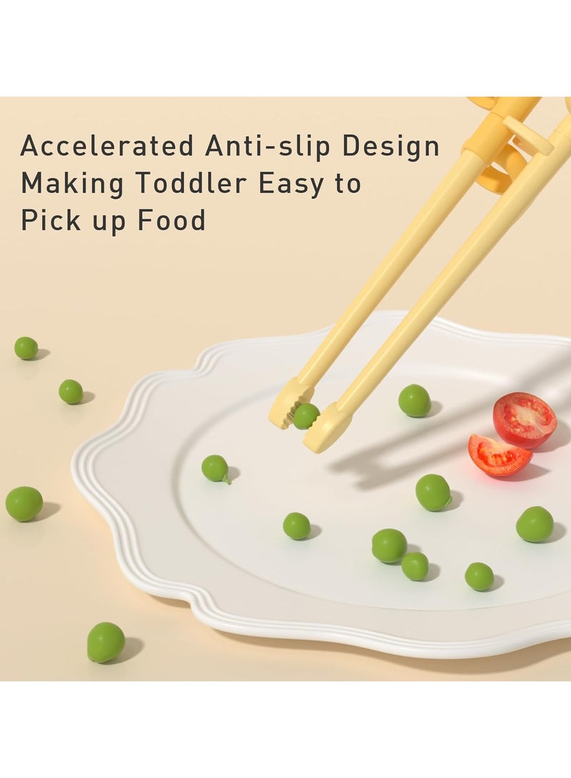 general Stainless steel children's silverware set for babies and toddlers with children's training chopsticks and baby spoon fork for self-feeding learning (set of 3) - Image 5