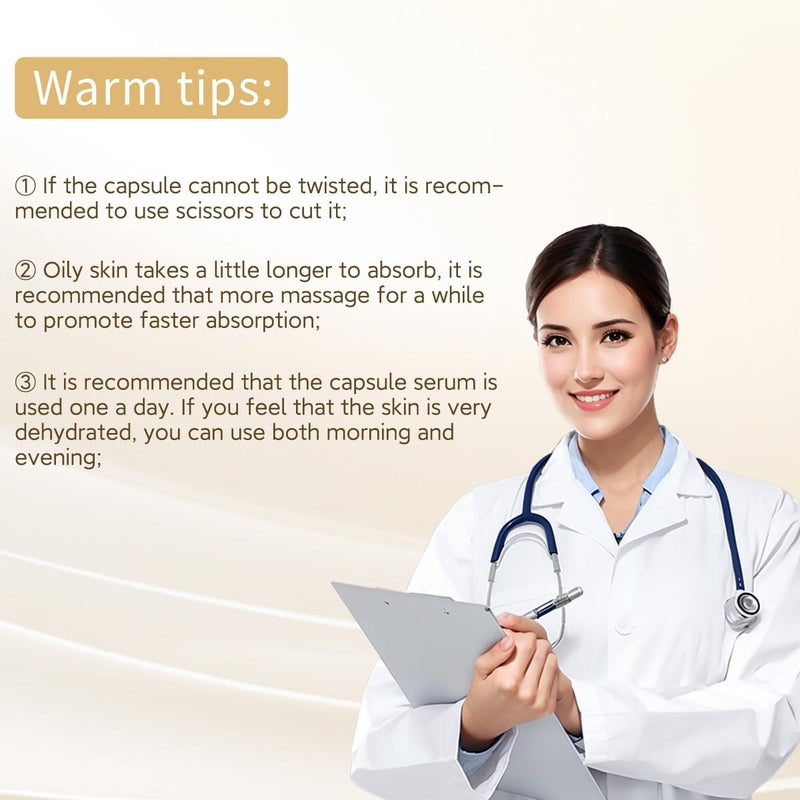 HKH Retinol AntiAging Serum for Face 30 Capsules Vitamin C Retinol Night Treatment Collagen Boosting Wrinkle Repair Firming Hydrating Skin TravelFriendly Smooth Radiant Skin for Women - Image 4