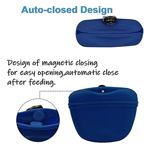 RoyalCare Silicone Dog Treat Pouch-Small Training Bag-Portable Dog Treat Bag for Leash with Magnetic Closure and Waist Clip[US Design Patent] - Image 5
