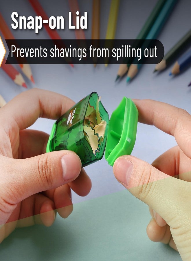 Mr. Pen- Pencil Sharpeners Manual, 12 Pack, Dual Hole, Small, Colorful Pencil Sharpeners Handheld - Image 4