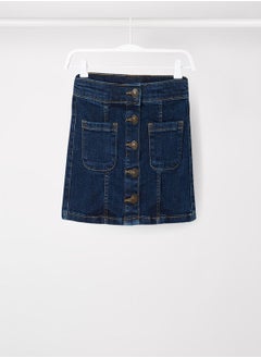 Infant Button Down Denim Skirt