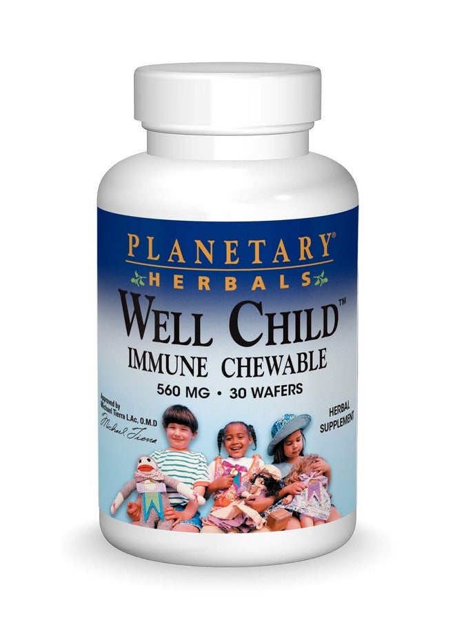 Planetary Herbals Well Child Immune Chewable Wafers, 30 Count - Image 1
