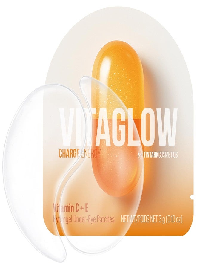 Tintark Charge Energy Under Eye Patches (28 Pairs, Vitamin C, Vitamin E & Caffeine Hydrogel Eye Mask for Puffy Eyes, Dark Circles, Tired Mornings & Pre-Makeup Refresh - Image 1