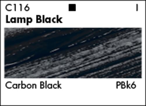 Grumbacher Academy Acrylic Paint, Gloss, 90ml/3 oz Metal Tube, Lamp Black - Image 2
