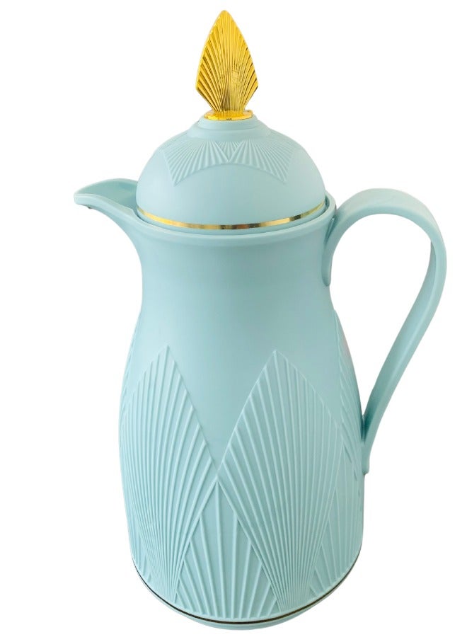 ALLKING Vacuum Flask - 1 L, Vacuum Jug , Keep Hot and Cold for Water, Coffee & Tea, Glass Inside  - Image 2