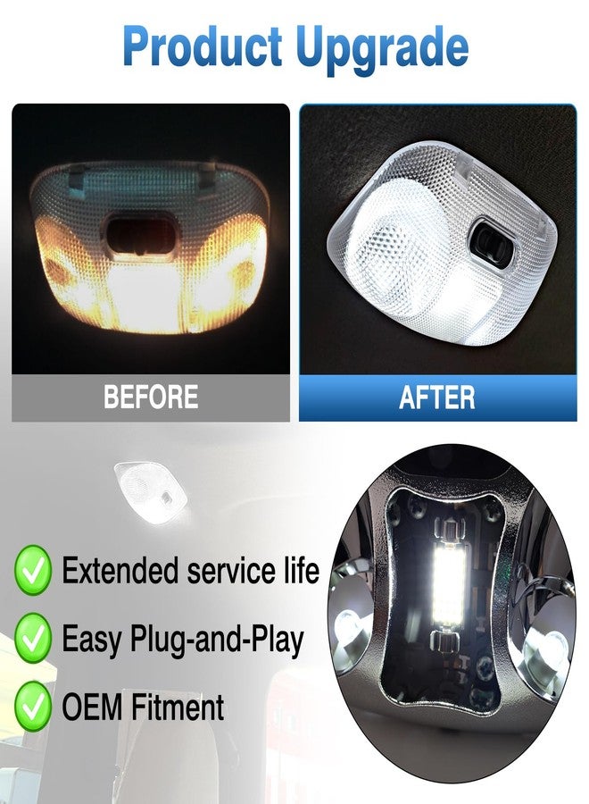 TOP-MAX LED Interior Dome Light Assembly with Cover Fit for Ford Ranger 1993-2004, Overhead Roof Headliner Map Light, Ceiling Reading Light Replaces F37Z-13776-B, F67Z-13783-AA - Image 5