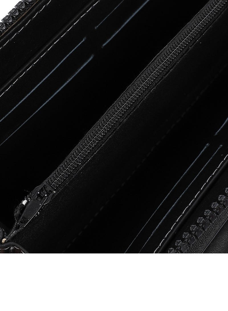 Crossland CROSSLAND Genuine Leather Clutch Handbag For Men With Magnetic and Zipper Closure For Extra Security - Image 5