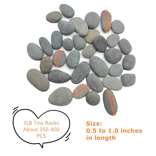 Lifetop 3LB Tiny Painting Rocks DIY Rock for Paint Detail-Painting Smooth Surface Stones,Arts,Crafts Garden,About 350-400PCS 0.5 to 1.0 inches ，Hand Picked - Image 2