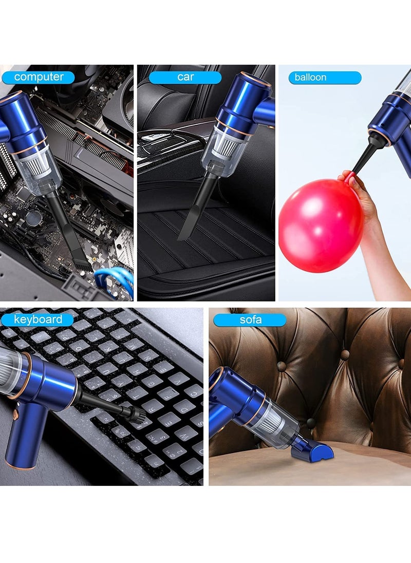 SYOSI - Air Duster Compressed Electric Air Duster Cleaner for PC Rechargeable 6000mAH Cordless Air Cleaner Blower for Laptop Keyboard Electronics Home Cleaning Alternative to Canned Air Duster - Image 1