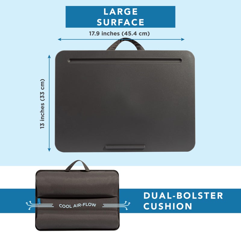LAPGEAR Original Lap Desk â€“ Fits Up to 17â€³ Laptops â€“ Charcoal â€“ Style No. 45155 - Image 5