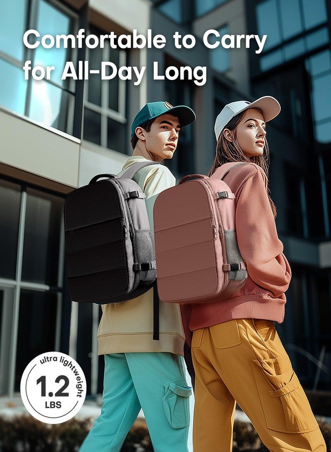 HOTOR Travel Backpack - Flight Approved Travel Bag for Men and Women, Carry on Luggage for 15.6" Laptop and Travel Essentials for Work, Business, Weekender, College 11.8"x7.9"x17.3" (Black) - Image 5