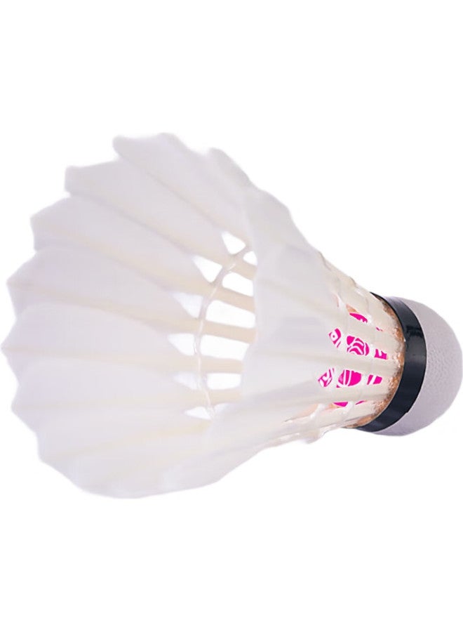 Super Brand Chao Pai Fen Super Badminton Shuttlecocks, Durable Competition Goose Feather Shuttlecocks, Double-Ply Cork Ball Heads, 12-Pack, 77 Speed - Image 1