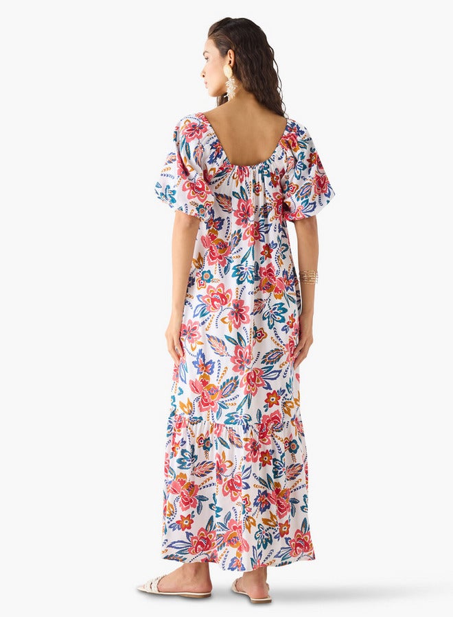 Splash FAV Floral Print Midi Dress - Image 3