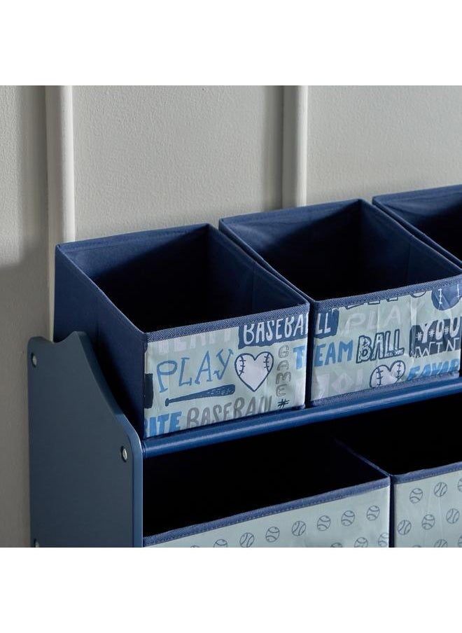 ARCADE - Candice Baseball Fabric Storage Rack With 6 Bins 63X30X60 Cm - Image 1