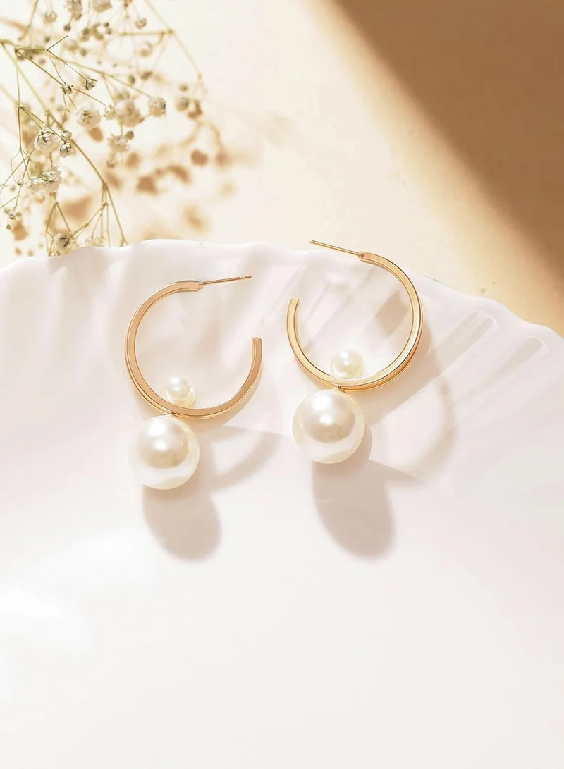 Priyaasi Contemporary Brass Drop Earrings