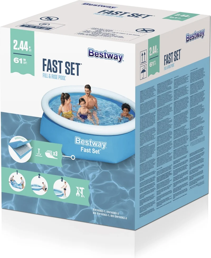 Bestway Large Inflatable Pool 2.44 M x 61 cm 57448