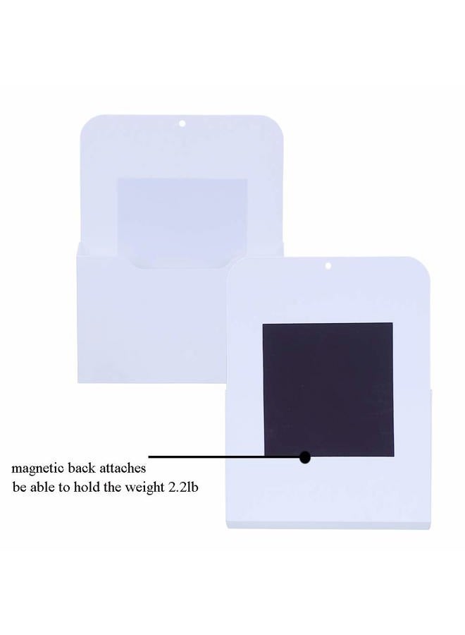 Antner Magnetic Wall File Letter Size Magnetic File Holder Office Supplies Letter Notebooks Mail Pocket Organizer, White - Image 3