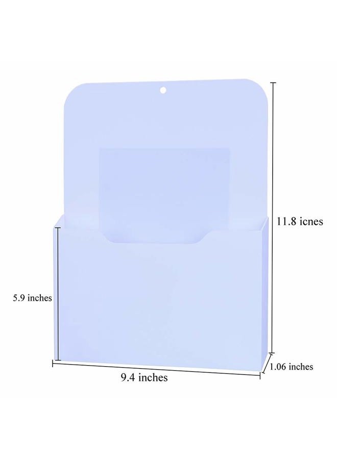 Antner Magnetic Wall File Letter Size Magnetic File Holder Office Supplies Letter Notebooks Mail Pocket Organizer, White - Image 4