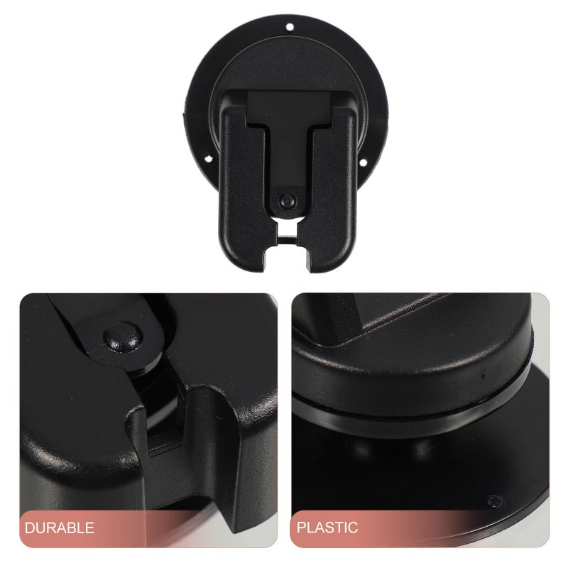 Black Plastic Car Microphone Holder Clip for Vehicle Radio and Recording Devices - Image 4