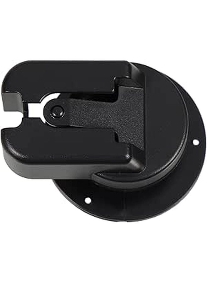 Black Plastic Car Microphone Holder Clip for Vehicle Radio and Recording Devices - Image 1