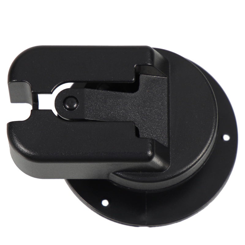 Black Plastic Car Microphone Holder Clip for Vehicle Radio and Recording Devices - Image 2