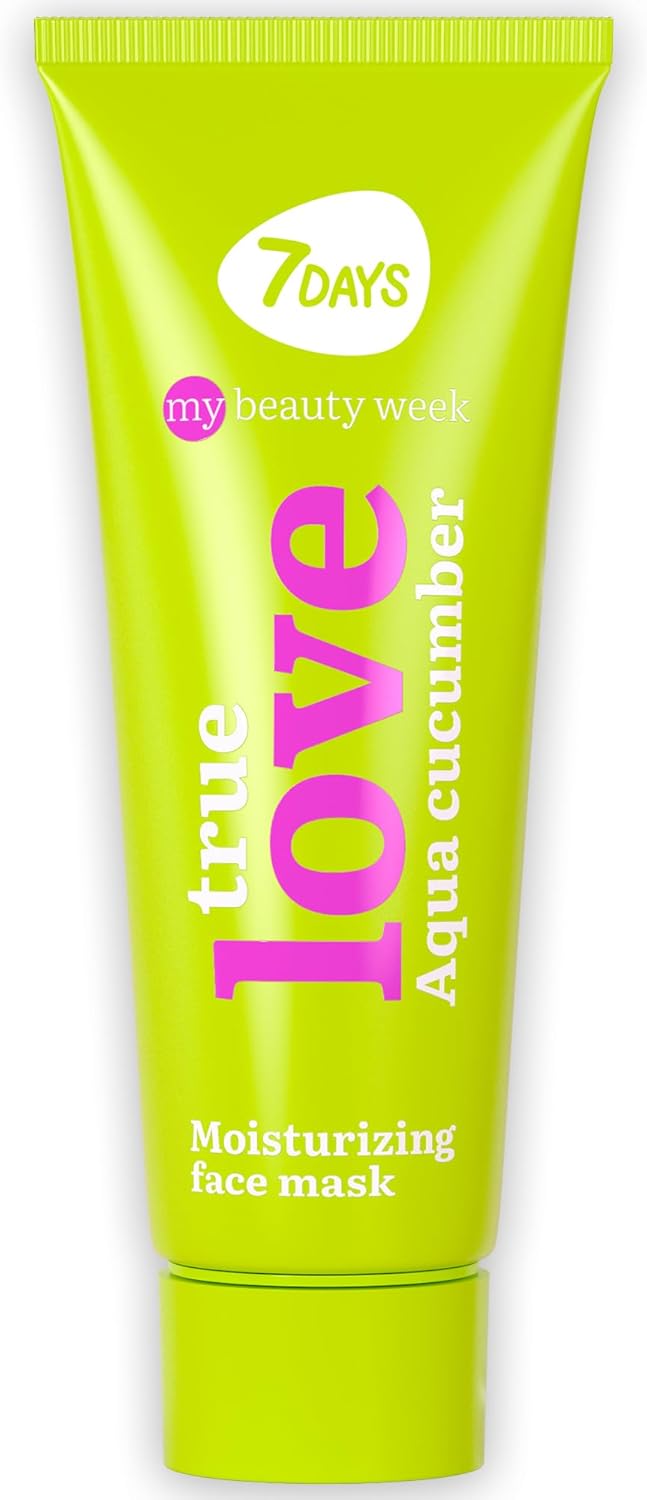 7DAYS Moisturising Face Mask with Bamboo Cucumber Hydrating AntiAgeing Gel Mask Korean Skincare All Skin Types 80ml