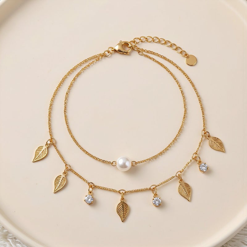 Gold Anklet for Women Beach Party Daily Casual Summer Foot Accessory - Image 5