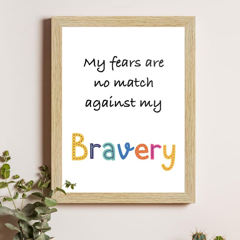 ArtX Paper Motivational Quotes Wall Paintings For Kids Room, Wall Frame, Decoration, A4 Size, Multicolor, Synthetic Wood, Set Of 6 - Image 4