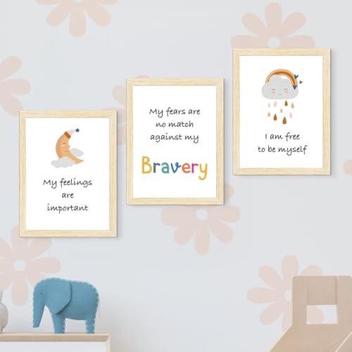 ArtX Paper Motivational Quotes Wall Paintings For Kids Room, Wall Frame, Decoration, A4 Size, Multicolor, Synthetic Wood, Set Of 6 - Image 2