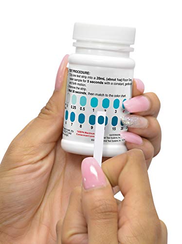 Industrial Test Systems WaterWorks 480023 Free Chlorine Test Strip, 5 Second Test Time, 0-25ppm Range (Pack of 50) - Image 4