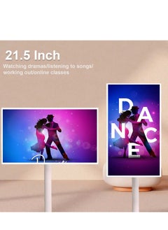 Generic 21.5 Inch Portable Smart Monitor, 1080 x 1920 IPS Swivel Screen, Portable Touch Screen, Wireless on Wheels, Built-in 7800mAh Battery, for Watching TV, Video Streaming, Live Streaming  - Image 4