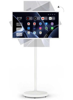 Generic 21.5 Inch Portable Smart Monitor, 1080 x 1920 IPS Swivel Screen, Portable Touch Screen, Wireless on Wheels, Built-in 7800mAh Battery, for Watching TV, Video Streaming, Live Streaming  - Image 1