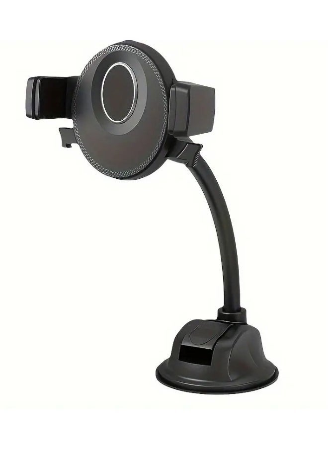 ELTRAZONE Hose Rotatable Car Mobile Phone Holder | Flexible Gooseneck Mount for Dashboard & Windshield | Strong Suction Cup with 360° Rotation | Secure, Adjustable Car Phone Mount | Universal Fit for All iPhone & Android Smartphones - Image 4