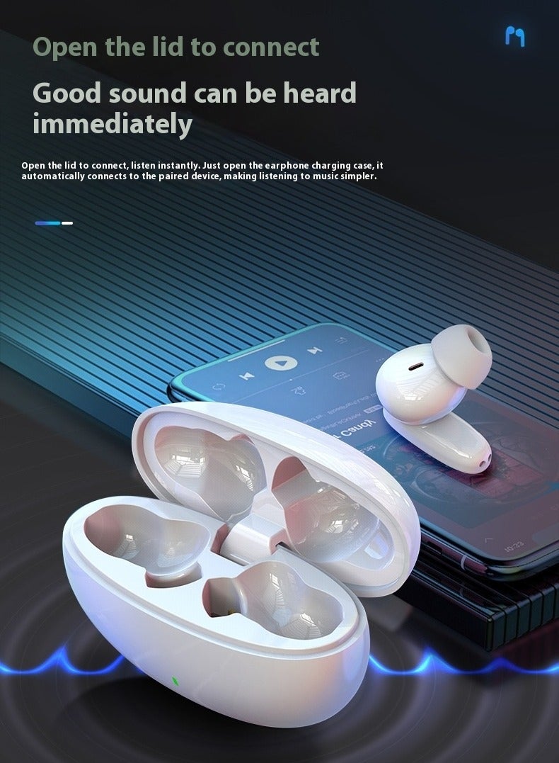 Bluetooth Intelligent Sensor Touching In-Ear Headphones With Charging Box White - Image 2
