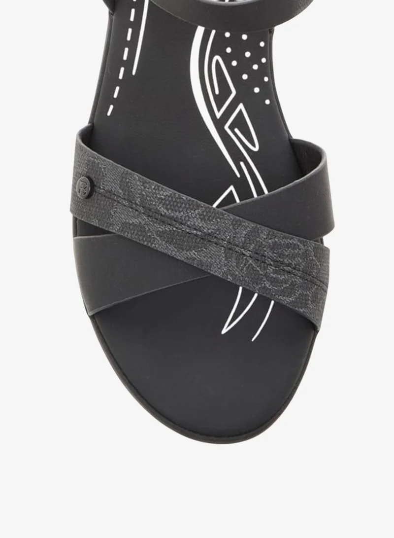 Flora Bella By Shoexpress Womens Comfort Mid Block Sandals With Slingback Closure