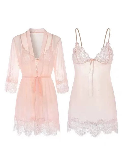 Women's Silk Pajamas 4-Piece Set