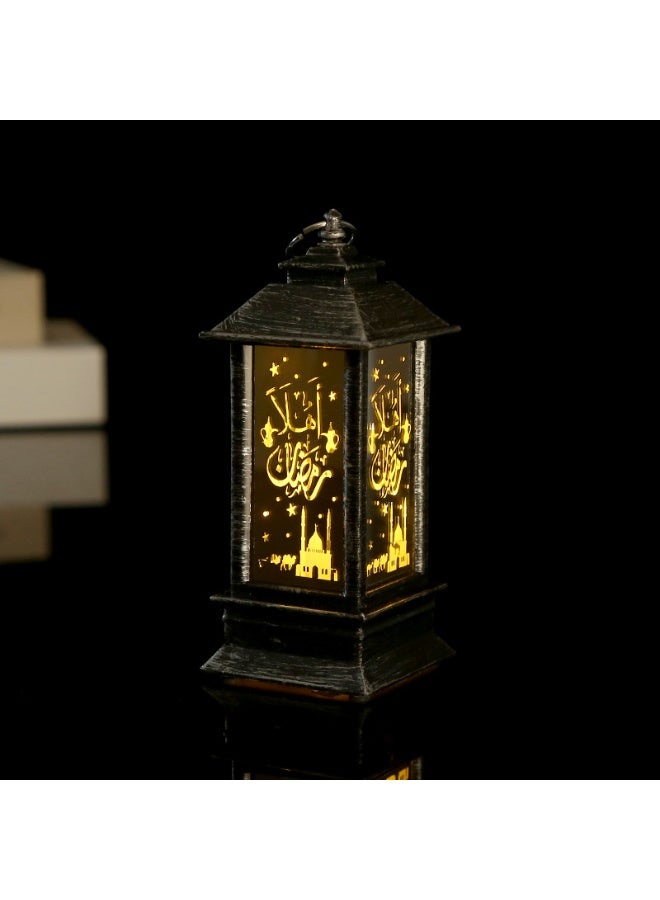 Ramadan Lantern, Ramadan Decorations Lights, Vintage LED Lantern Hollow Design Decorations for Ramadan Holiday Table Decor - Image 1