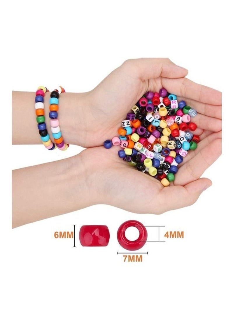 Generic Glass Beads And Alphabet Letter Jewellery Making Kit  - Image 5