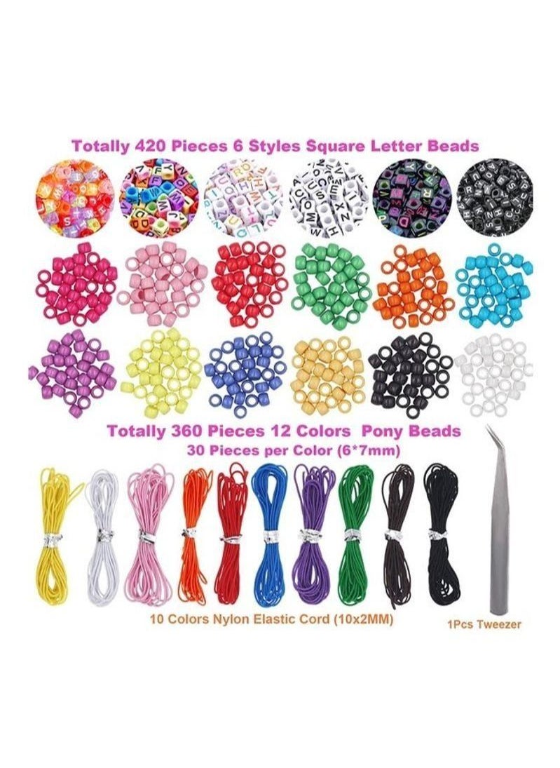 Generic Glass Beads And Alphabet Letter Jewellery Making Kit  - Image 2