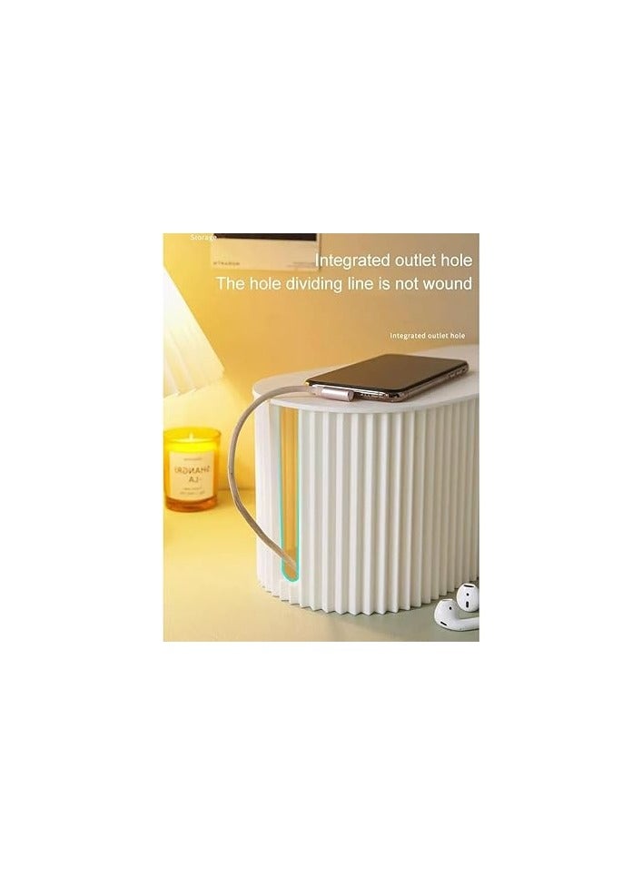 أكس سبرينج صندوق إدارة الكابلات Xspring، صندوق منظم الكابلات الأبيض لشرائط الطاقة، صندوق منظم سلك كبير من Promass مع غطاء، واقيات التيار، صندوق إخفاء كابل أسلاك الكمبيوتر للمنزل والمكتب والمكتب - Image 3