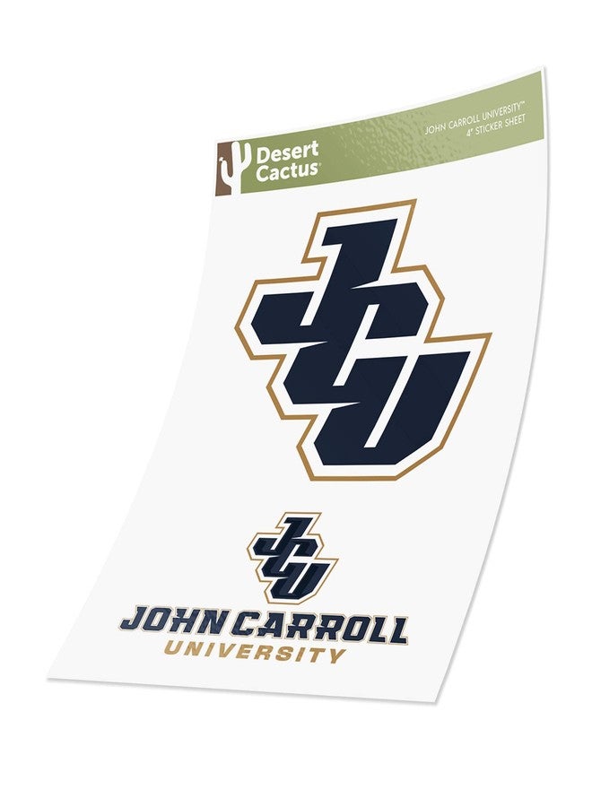 Desert Cactus John Carroll University Sticker Blue Streaks Vinyl Decal Laptop Water Bottle Car Scrapbook (4 Inch Set V1) - Image 3