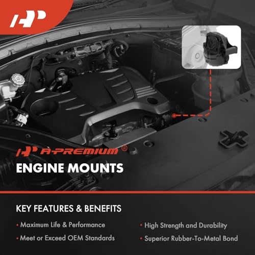 A-Premium 5PCS Engine Motor Mount and Torque Strut Mount Set Compatible with Nissan Pathfinder 2013-2017, 3.5L, FWD - Image 3