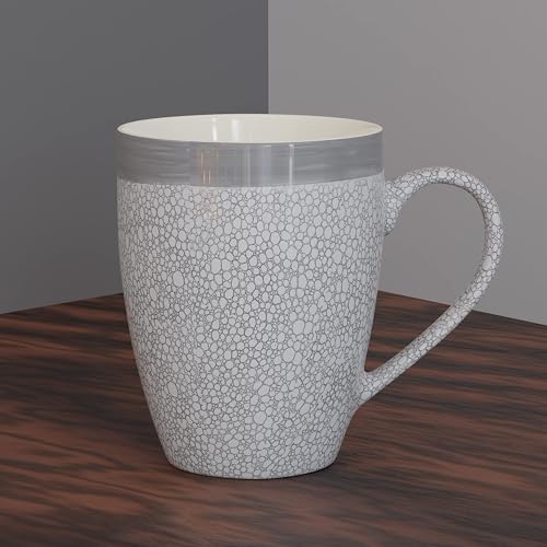 The Earth Store Grey Fizz Coffee Mugs Set of 6 Ceramic Mugs to Gift to Best Friend, Tea Mugs, Microwave Safe Coffee Mugs, Ceramic Tea Cups - Image 3