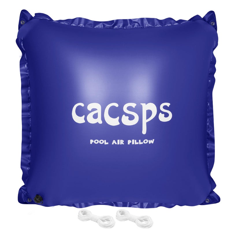 CACSPS Pool Pillow for for Above Ground Pools, 4x4 Ft Pool Air Pillow for Closing Winter Pool Winterizing Kit for Ground Pool, 0.5mm PVC Material, 2X 16.5Ft Rope (Blue) - Image 1
