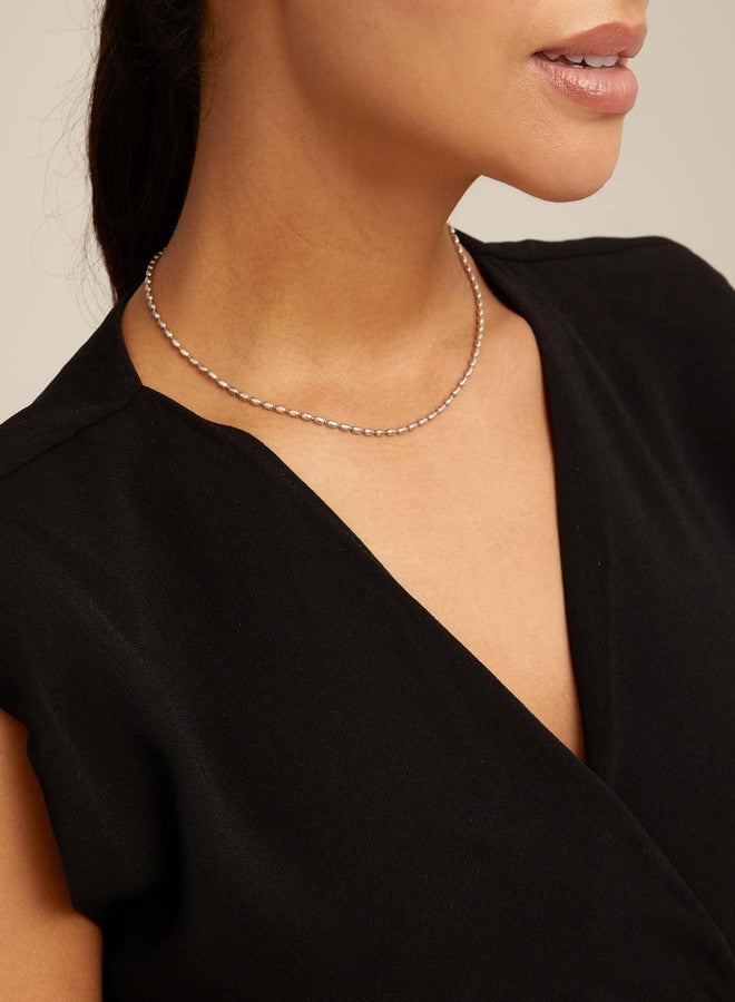 Uno de 50 MYCHAIN Necklace, Sterling Silver-Plated, 16" adjusts to 18" - Image 2