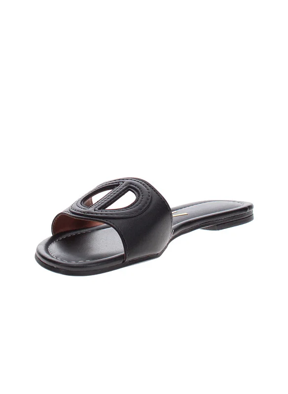 فيزانو Vizzano Ladies Flat Sandals Black | Made In Brazil