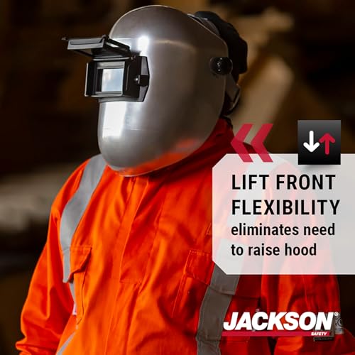 Jackson Safety PL280 Pipeline Welding Helmet - Shade 10 Flip Front Welding Hood - ANSI Z87.1 - Made in USA (Multiple Headgear Styles and Colors) - Image 3