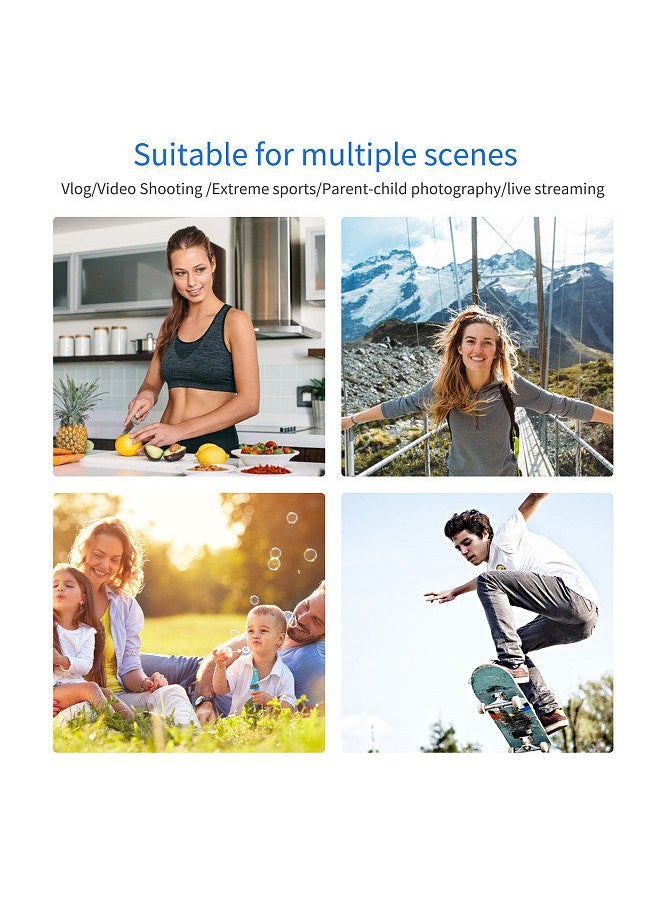 Generic - 360° Object Tracking Holder Selfie Stick 360° Rotation Auto Face Object Tracking Release Your Hands Wireless BT Connection for all phones Intelligent Camera AI Composition for 1/4in Screw - Image 1