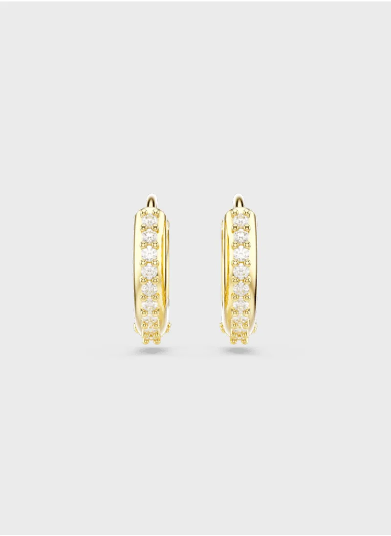 SWAROVSKI Matrix Stone Detail Hoop Earrings